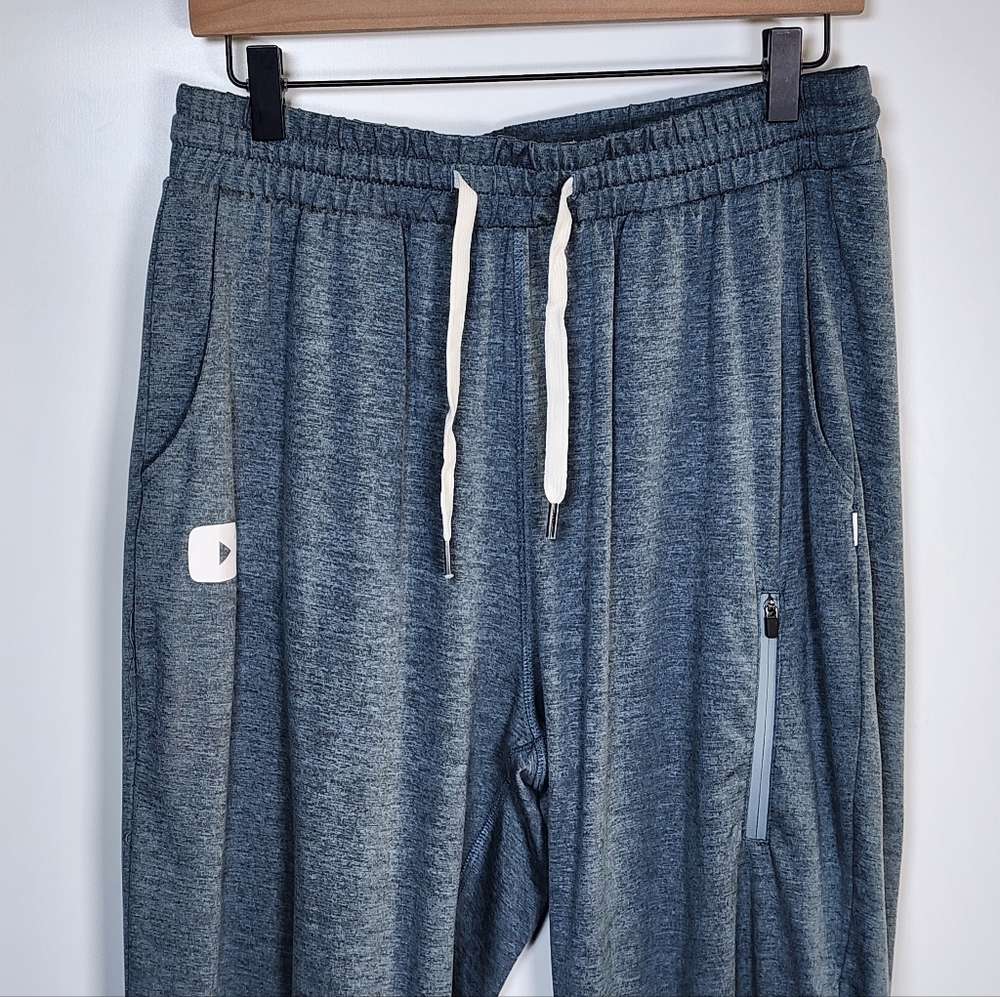 Feat Clothing Mens Heathered Blue Roam Performance Pants Medium - Picture 3 of 12